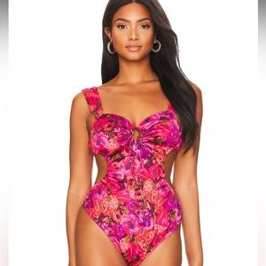 For Love & Lemons Floral Bodysuit